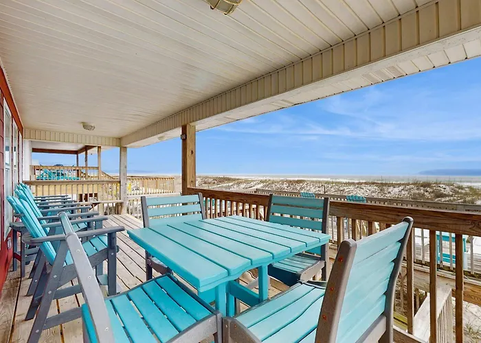 Dog-friendly Beachfront W Gulf Views Spacious Deck Wifi Ac W&d * Gulf Shores